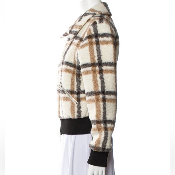 Jonathan Simkhai Pia Plaid Bomber Jacket NWOT - Picture 8 of 10